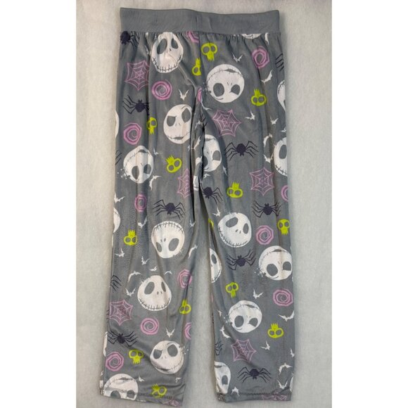 Disney Tim Burtons The Nightmare Before Christmas Gray Lounge Pants M Halloween - Picture 4 of 8